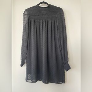 Zara black chiffon dress